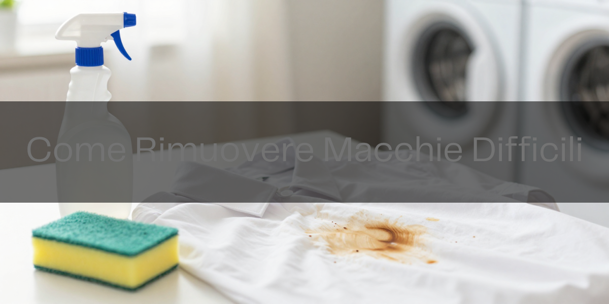Come Rimuovere Macchie Difficili